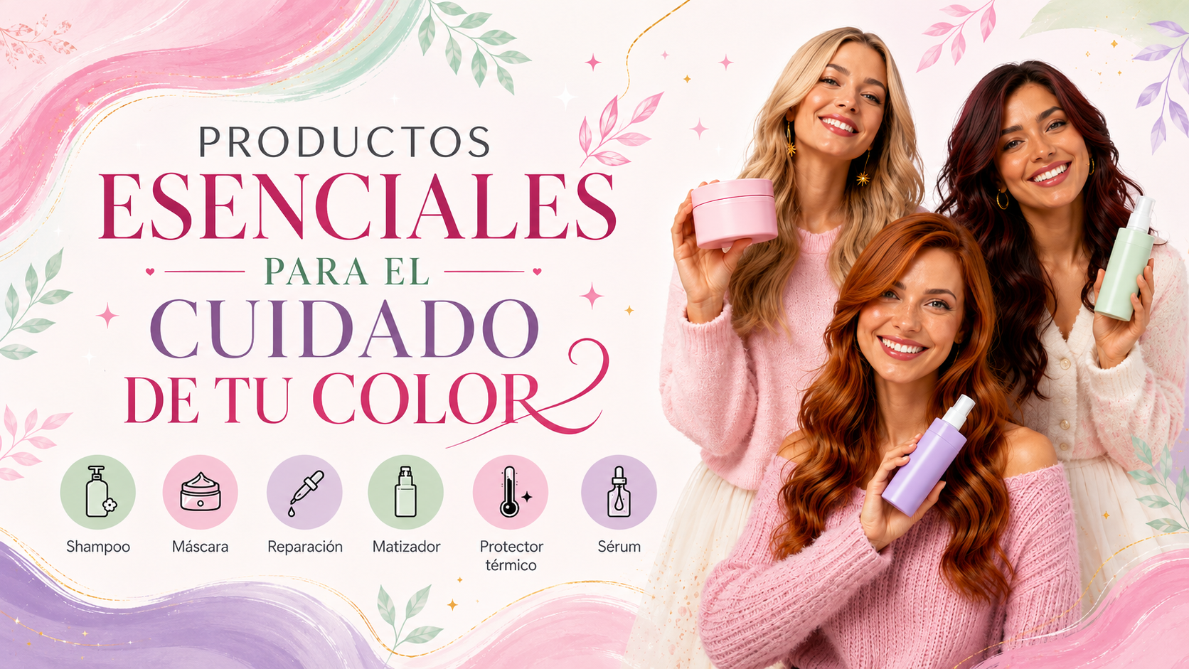 🎨💜 Productos para cabello teñido: 6 esenciales para cuidar el color ✨