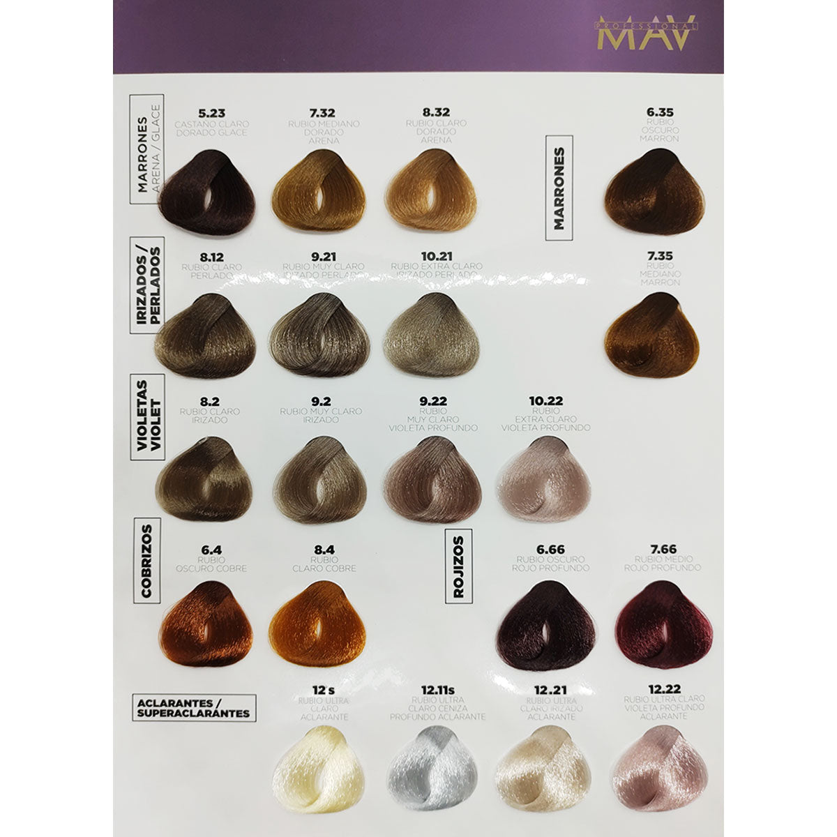 Carta De Colores Instaplex 42 Tonos - Mav