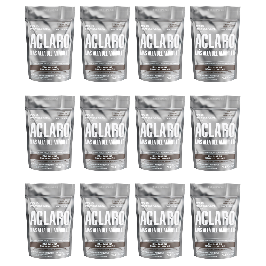12 Polvos Decolorantes White And White X700grs C/u - Issue