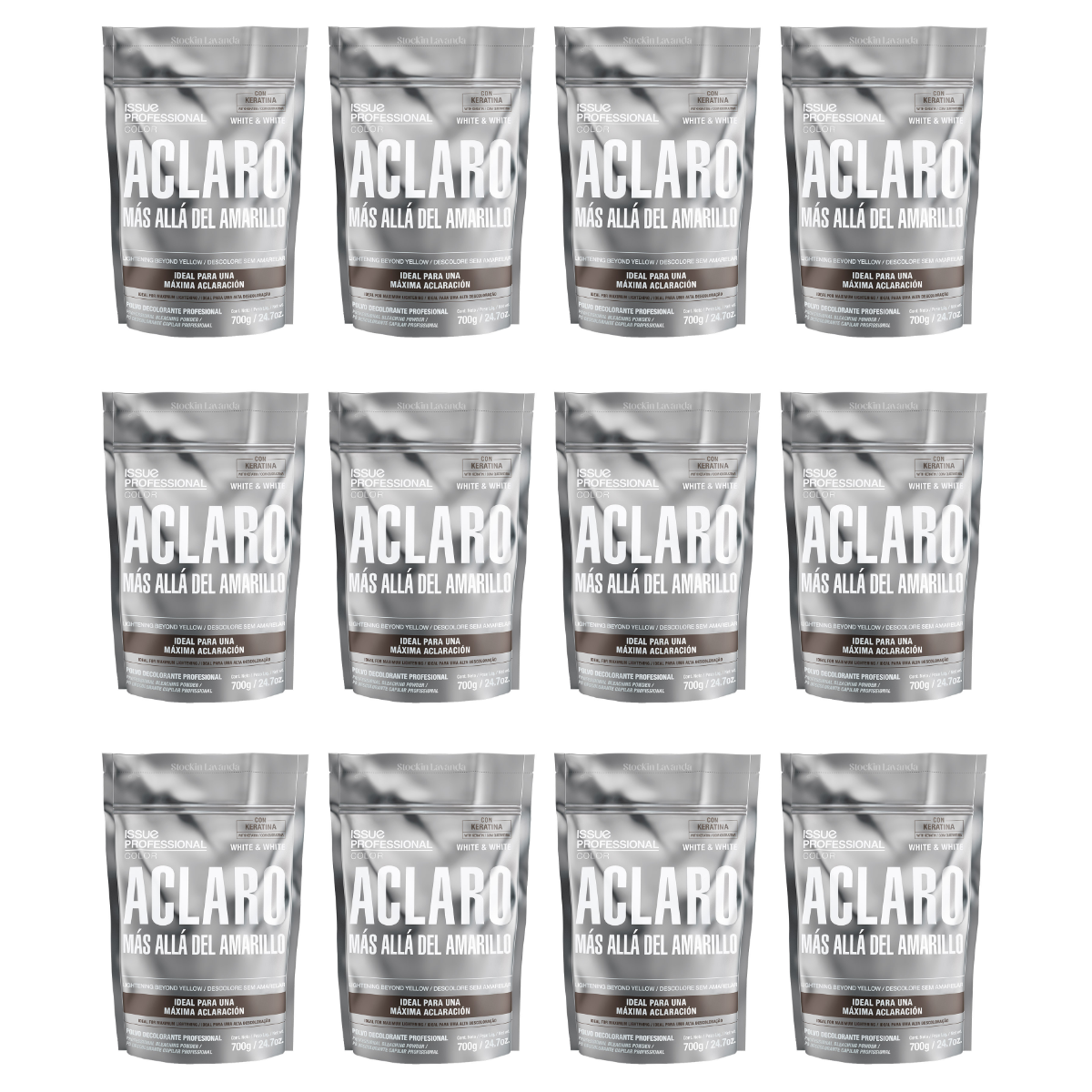 12 Polvos Decolorantes White And White X700grs C/u - Issue