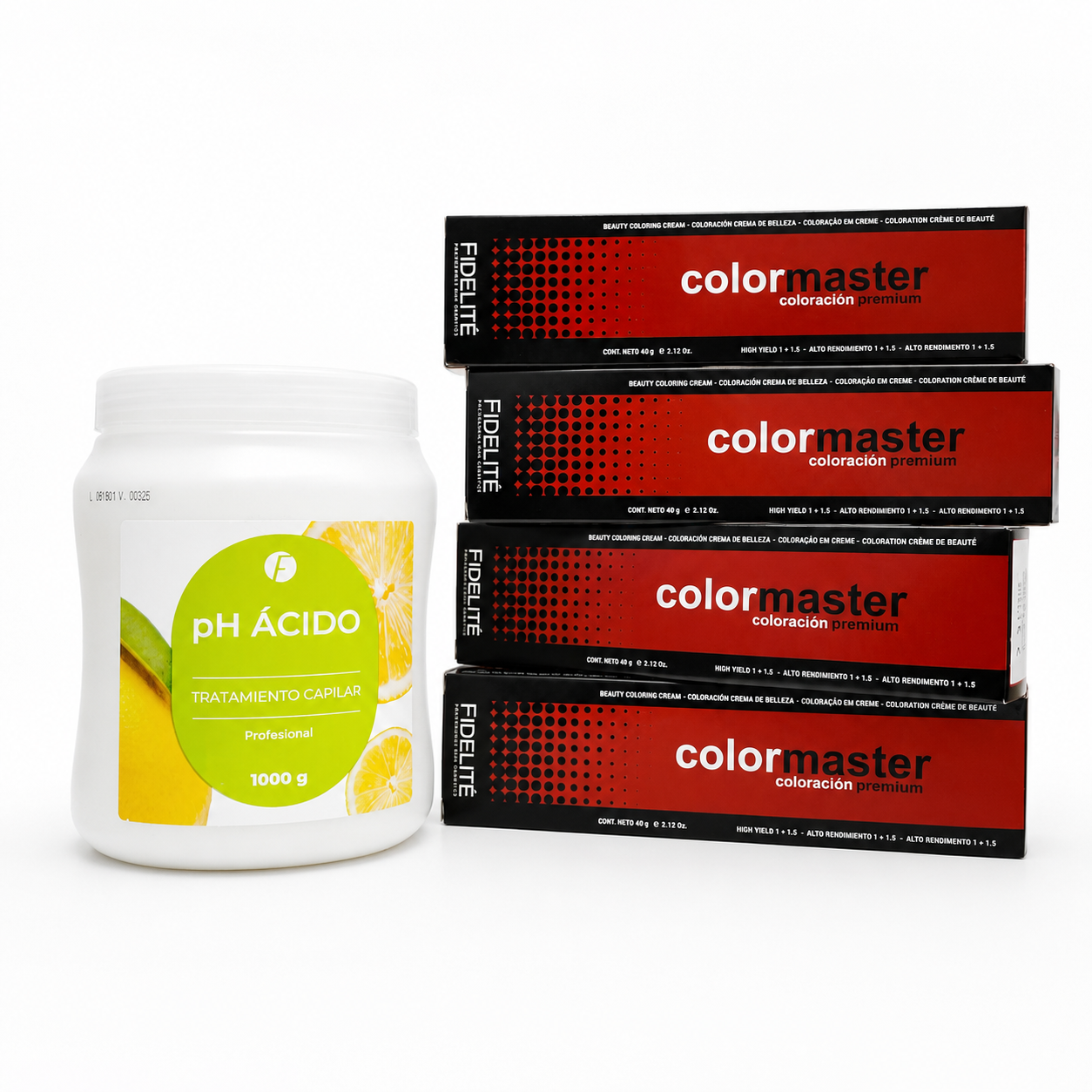 12 Tinturas X60gr C/u Color Master + 1 Máscara Extra Ácida x 1kg Frilayp