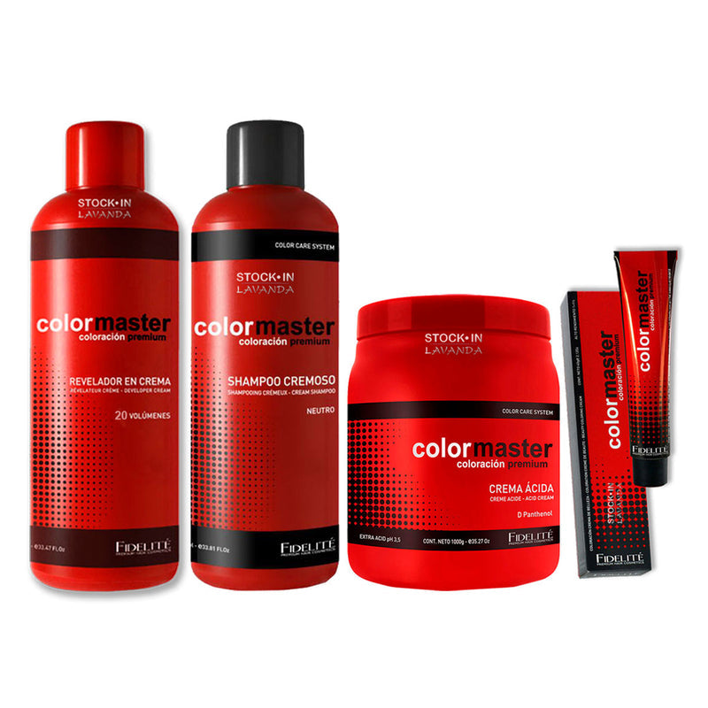 22 Tinturas Fidelite + 1 Oxidante x 900 ml + Shampoo neutro x 900ml  + Mascara x 1kg  - Fidelite