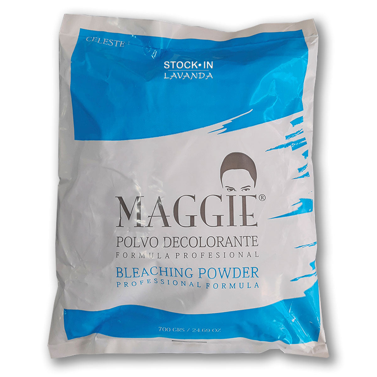 Polvo Decolorante Blanco, Celeste, Mentolado X 700 Gr. - Maggie