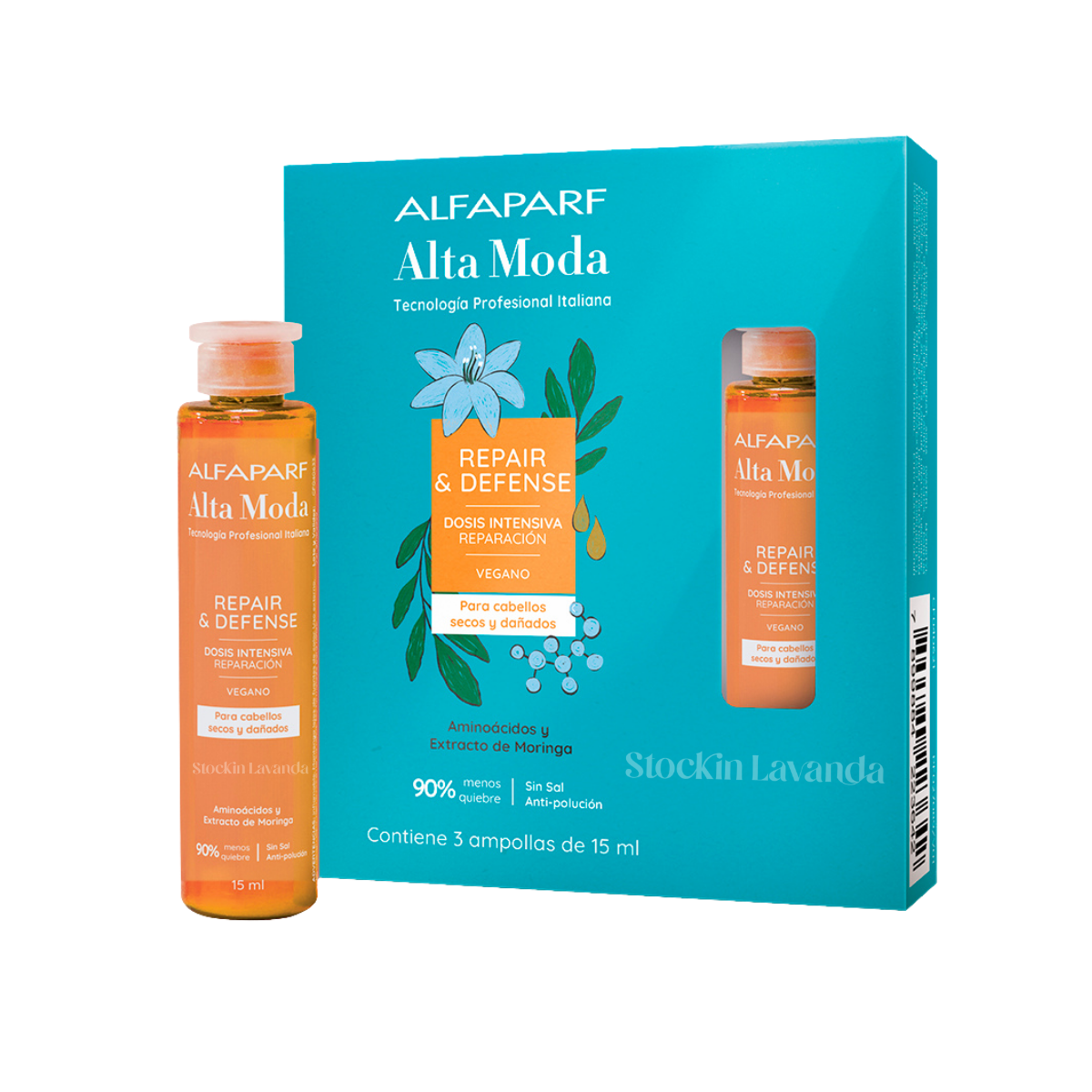 Ampollas Repair Defense 3 unid. x 15ml - Alta Moda
