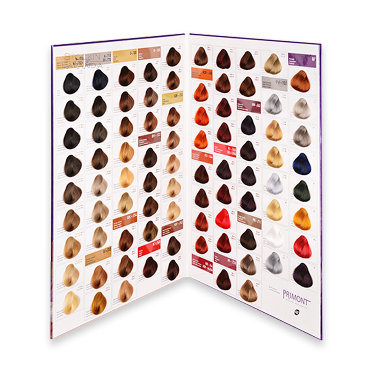 Carta de Colores Color Plex (86 tonos) + Color Gloss (34 tonos) - Cabello Sintético - Primont