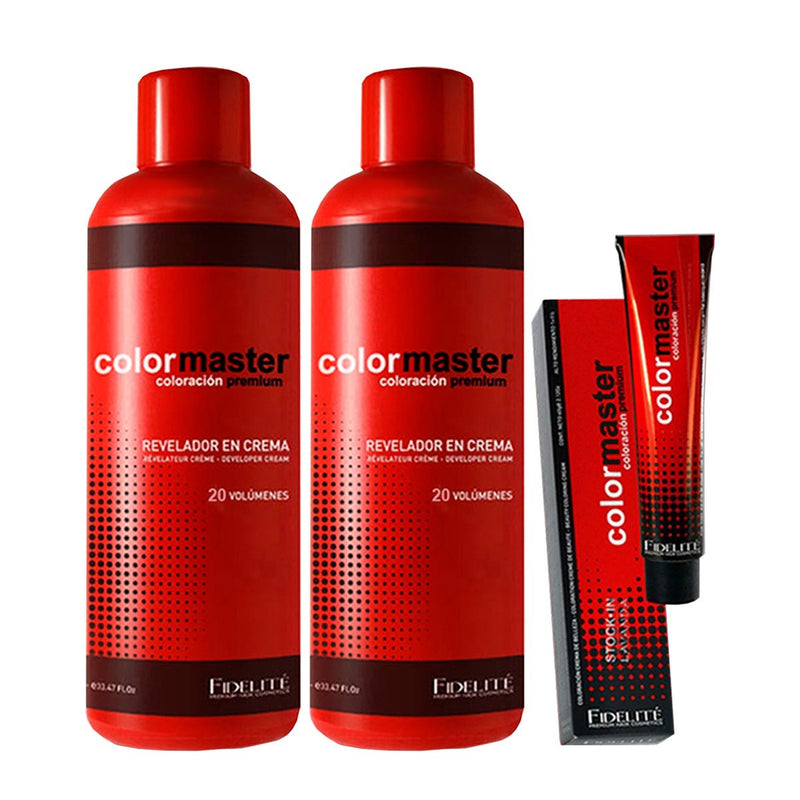 25 Tinturas Color Máster + 2 Oxidantes x 990ml - Fidelité