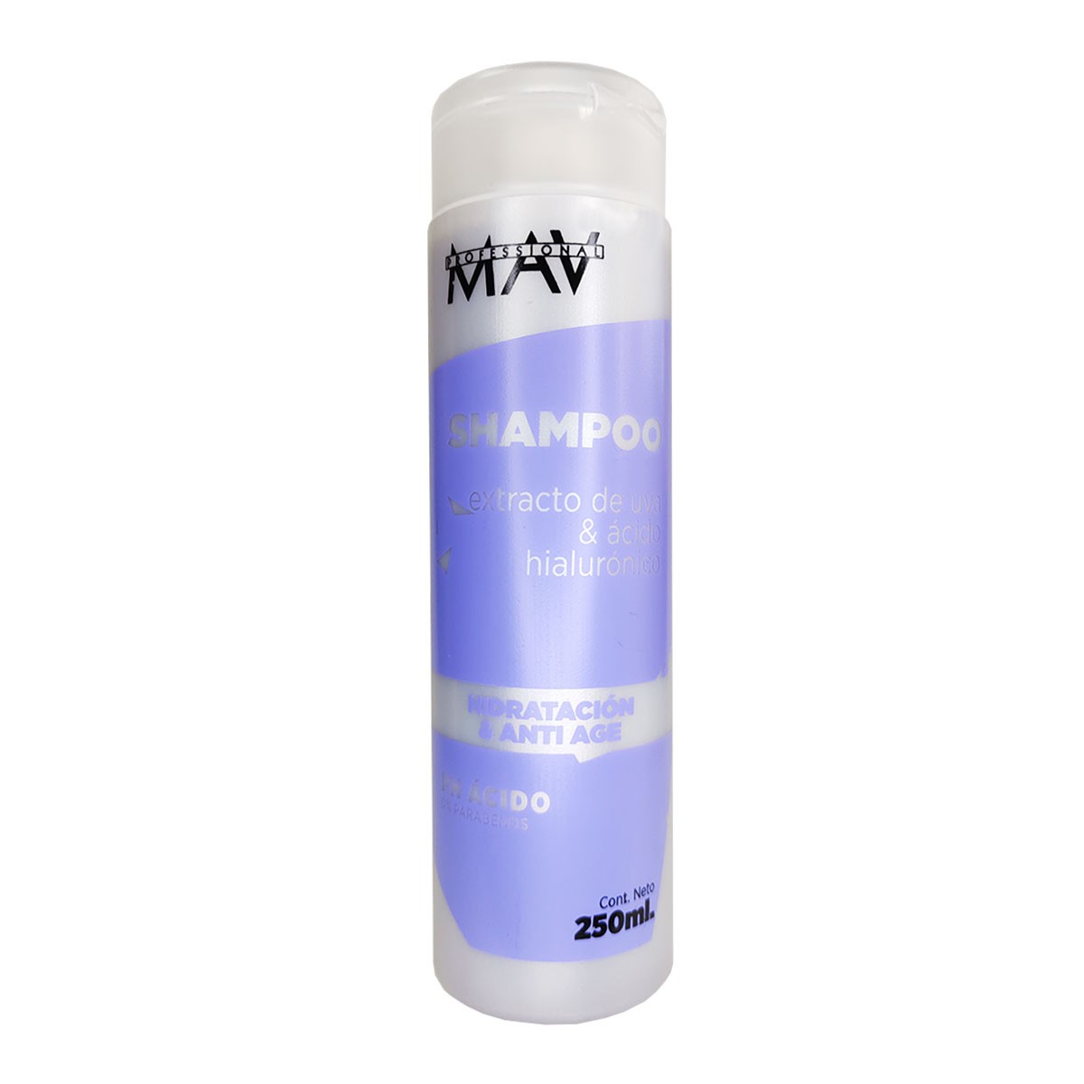 Shampoo Uva Y Acido Hialuronico  X 250 Ml. - Mav