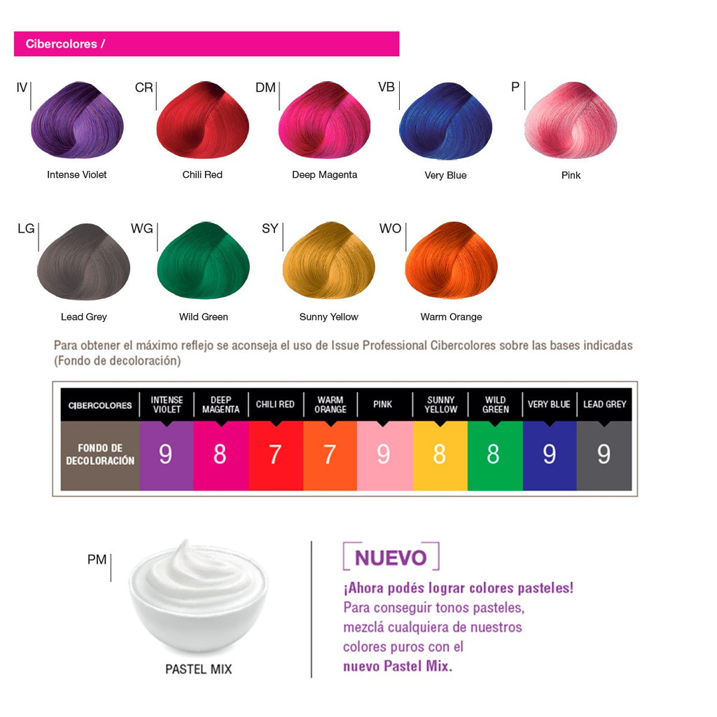 Tintura Cibercolor - 70 g - Issue Professional