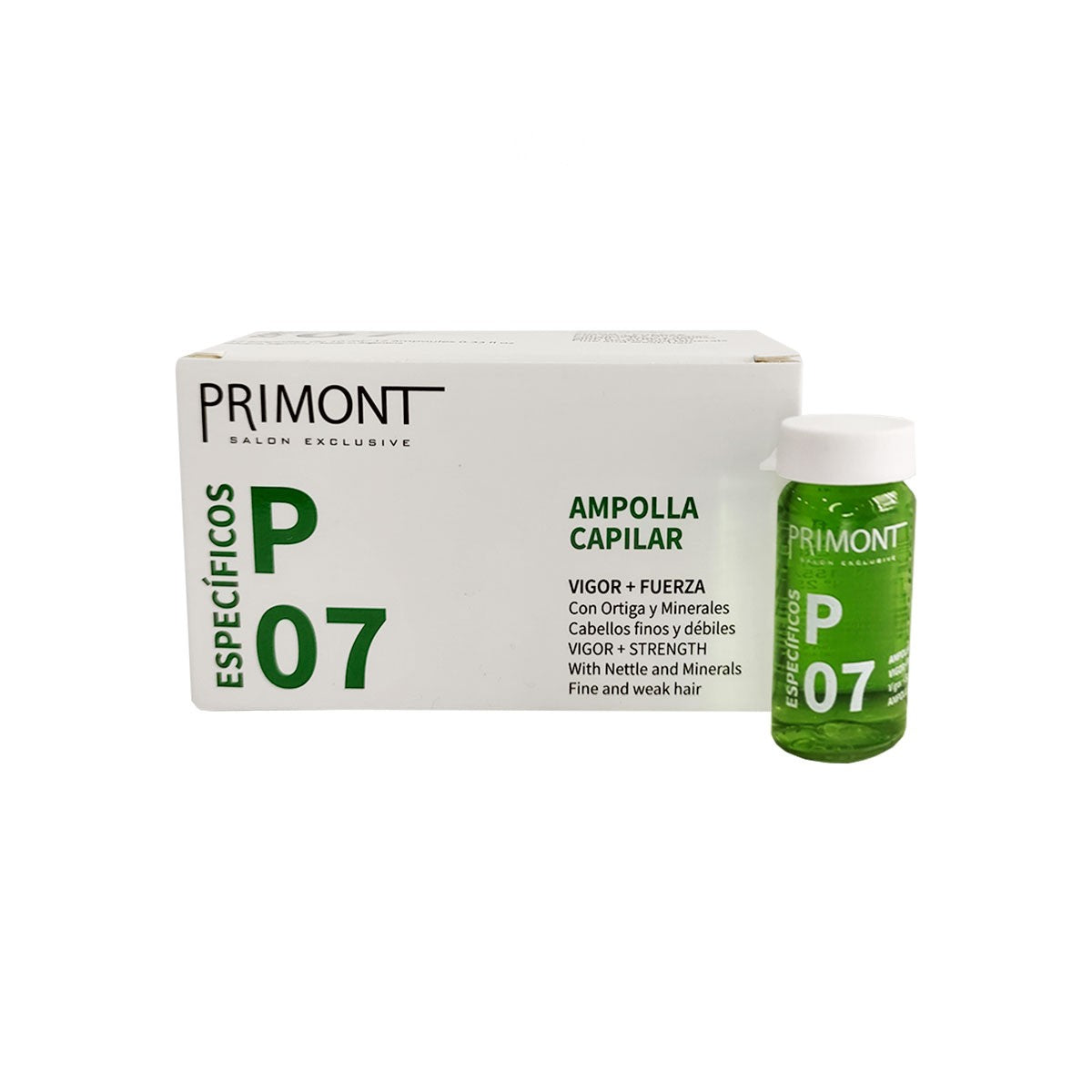 Caja de Ampollas P07 con Ortiga - 12 Unidades x 10 Ml c/u - Primont