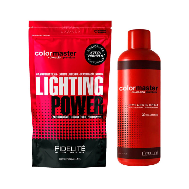 Polvo Decolorante X700gr. + 1 Oxidante X990 Ml.- Fidelite