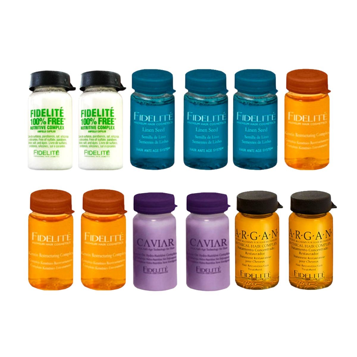 Caja ampollas surtidas 12 Unid. x15 Ml. C/u - Fidelité