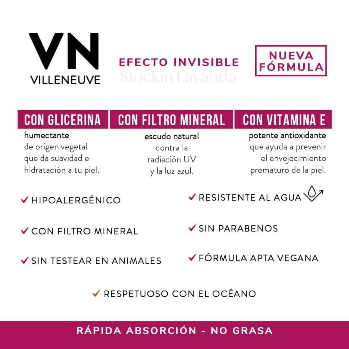 Protector Solar Crema FPS 50 x 250 ml. - Villeneuve