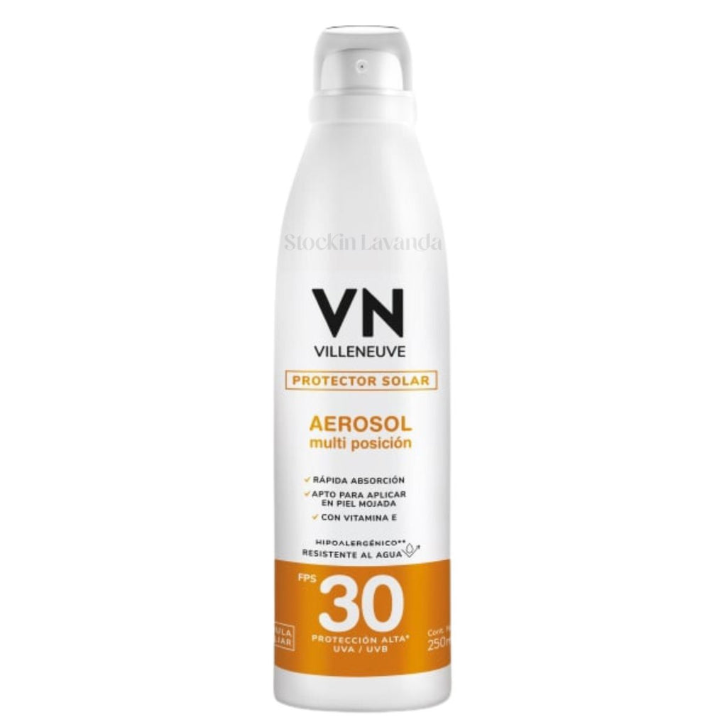 Protector Solar Spray Continuo FPS 30 - 250 ml. - Villeneuve