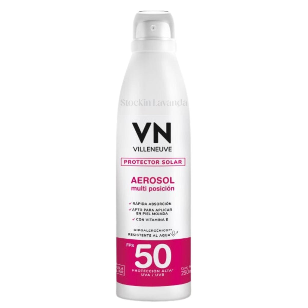 Protector Solar Spray Continuo FPS 50 - 250 ml. - Villeneuve
