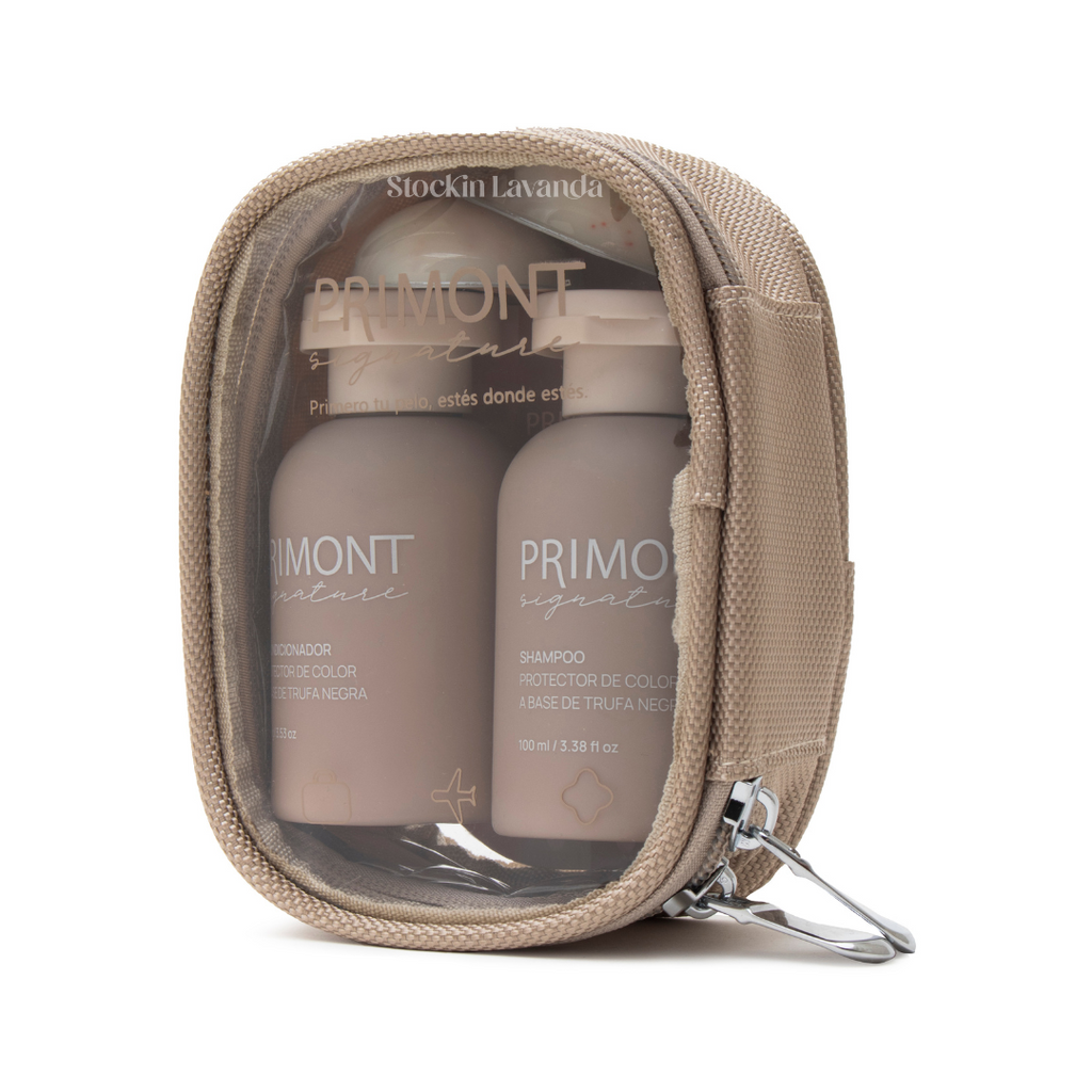 Estuche travel Kit signature trufa negra - Primont
