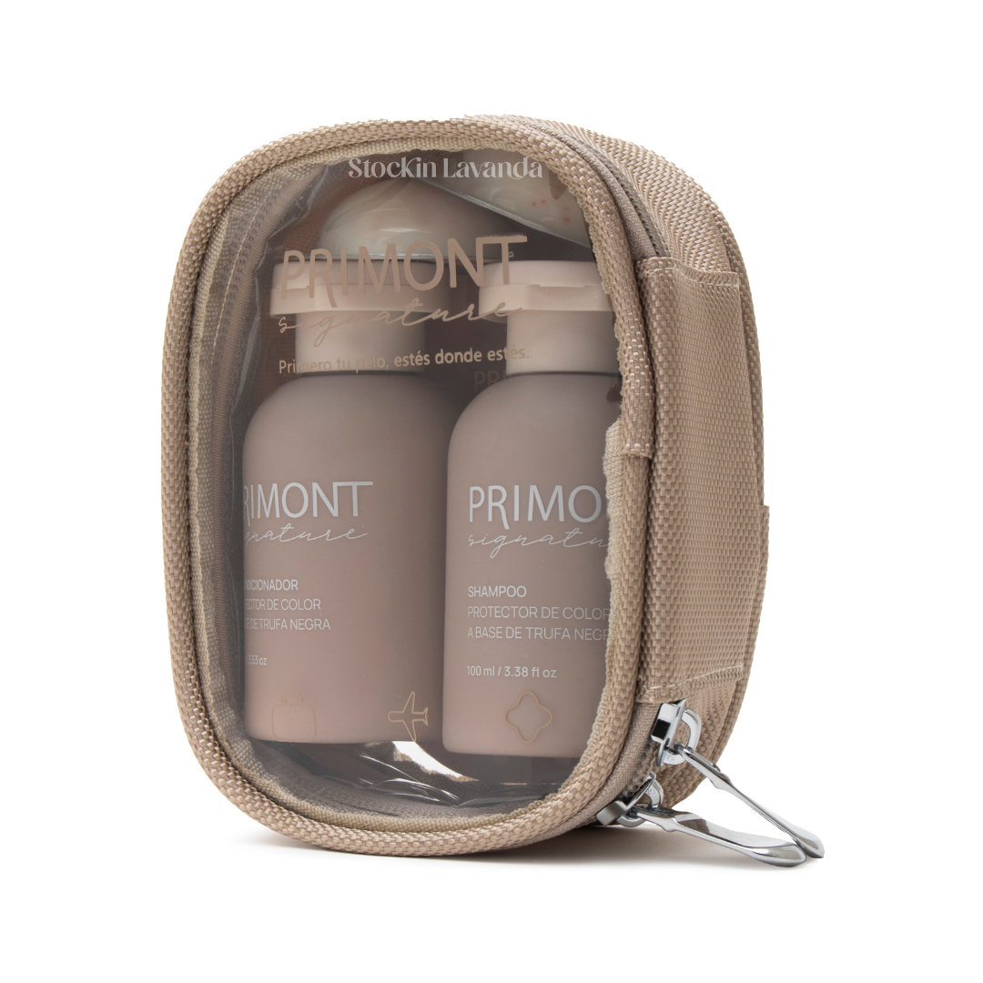 Estuche travel Kit signature trufa negra - Primont