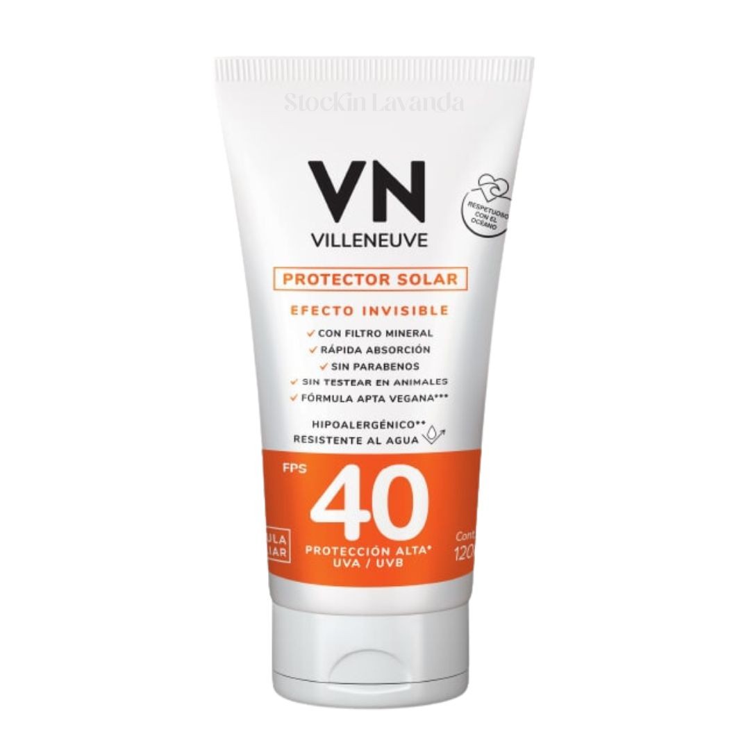 Protector Solar Crema 40 FPS x 120 ml. - Villeneuve