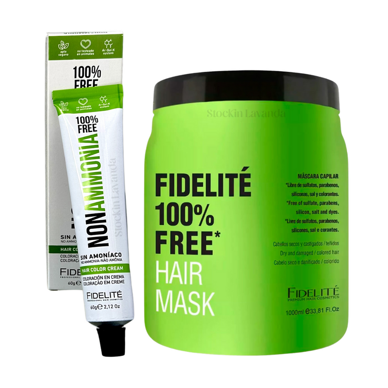 48 Tinturas Non Ammonia x 60 gr. c/u + 1 Mascara free x 1 kg. - Fidelite