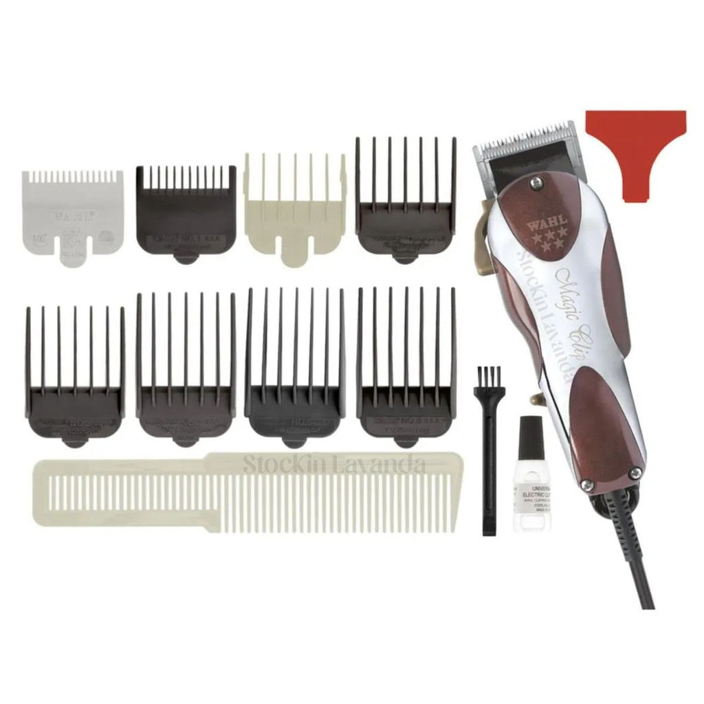 Kit Maquina De Corte Magic Clip Con Cable + Maquina patillera detailer - Wahl
