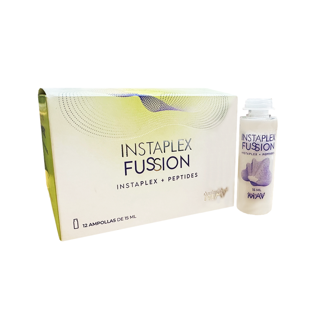 Caja Ampollas Instaplex fussion con peptidos 12 Unid. X 15 Ml. - Mav