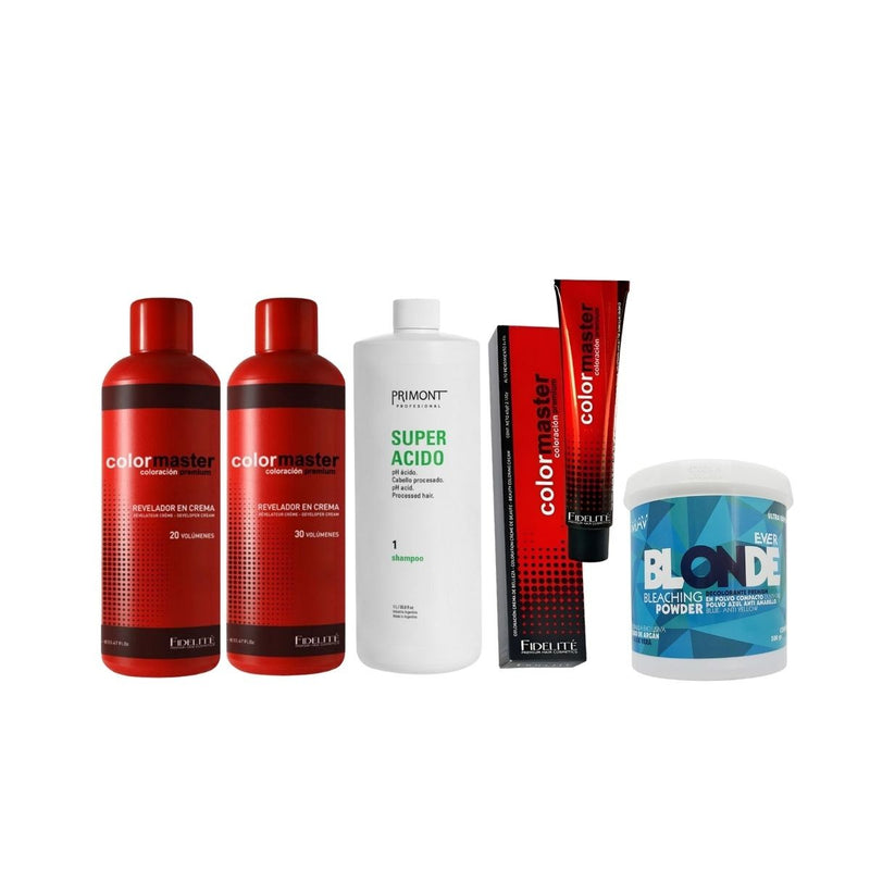 Kit Fidelité – 40 tinturas y decolorante con aceite de argán - Fidelité