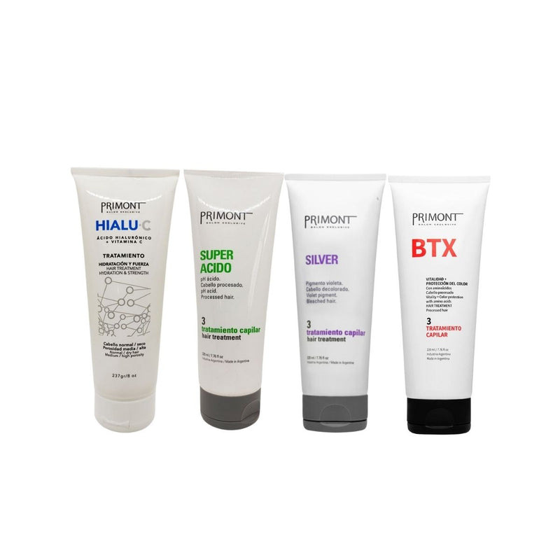 Pack Primont 12 Tratamientos – BTX, Hialu C, Súper Ácido y Matizador