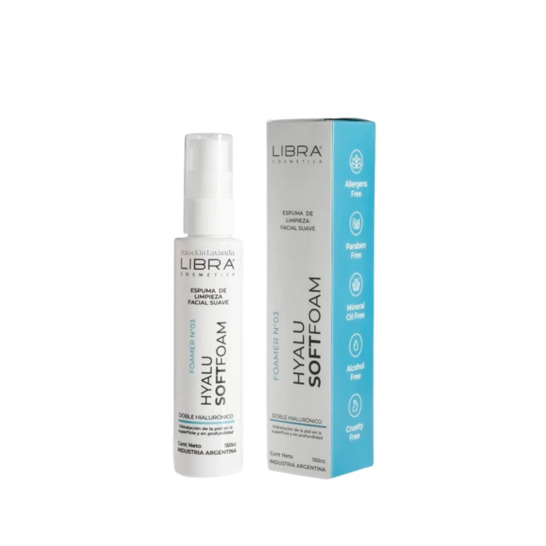 Espuma De Limpieza Facial Hyalu Soft Foam 150cc Libra