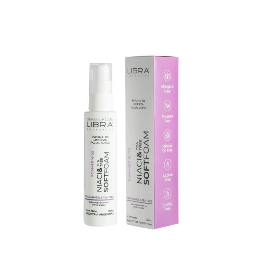 Espuma De Limpieza Facial Niacinamida & Tea Tree 150cc Libra