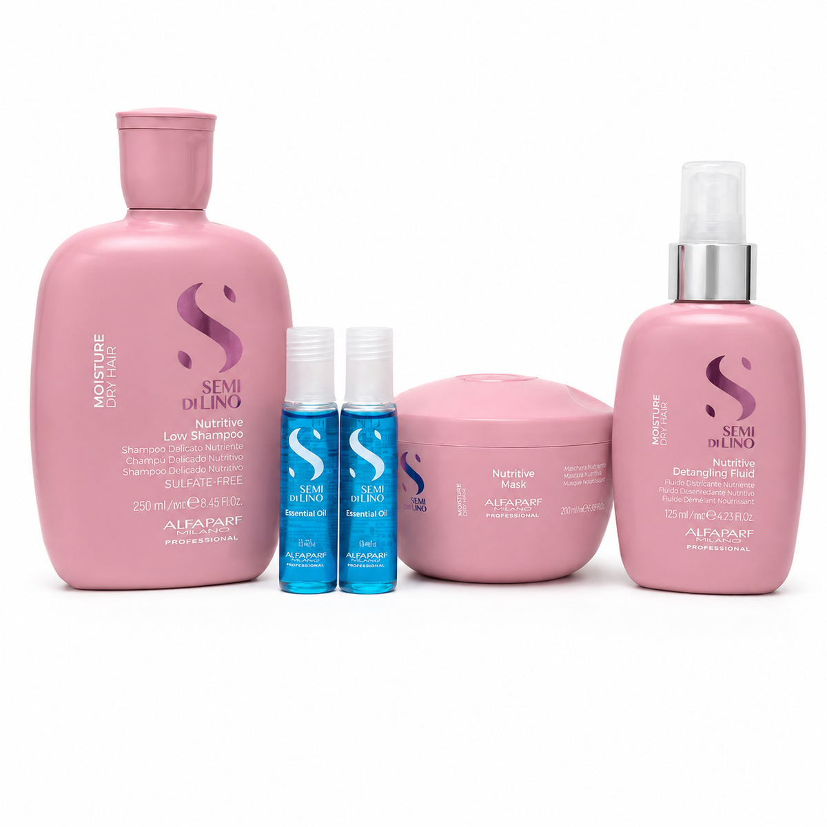 Kit Semi di Lino Moisture – Hidratación para Cabellos Secos - Alfaparf
