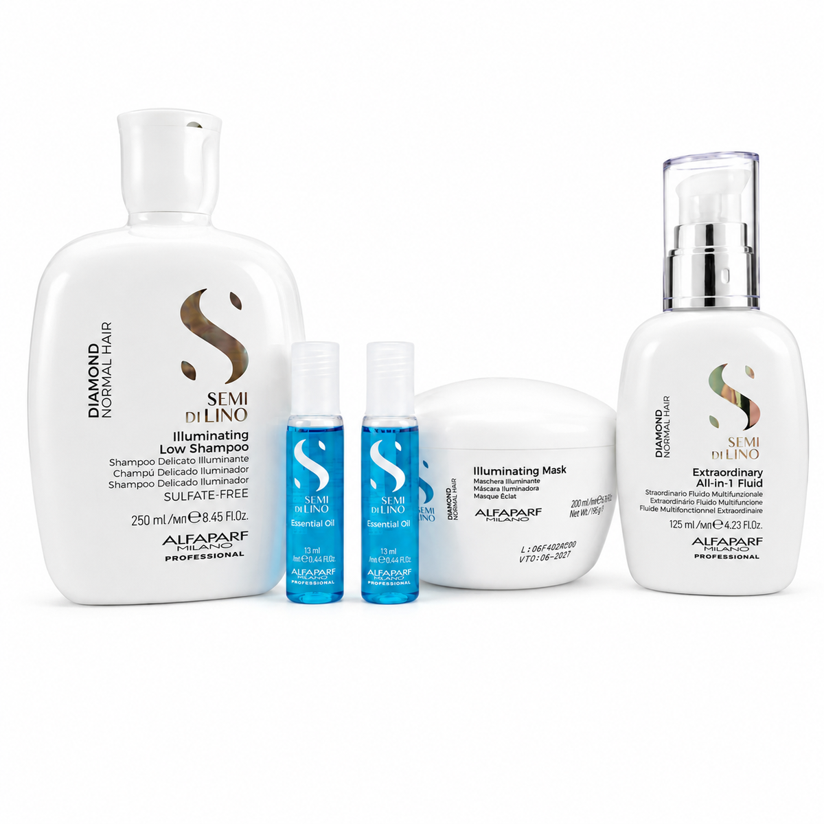 Kit Iluminador/Nutritivo para Cabellos Normales – Diamond – Alfaparf
