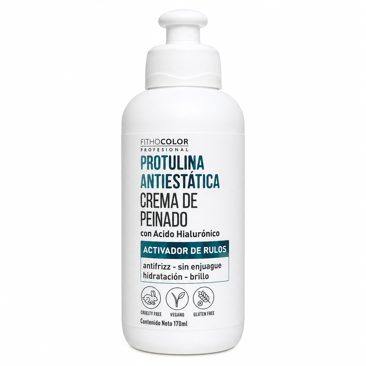 Crema de Peinar con Acido Hialuronico - Activador de rulos x 170ml - Fithoplasma