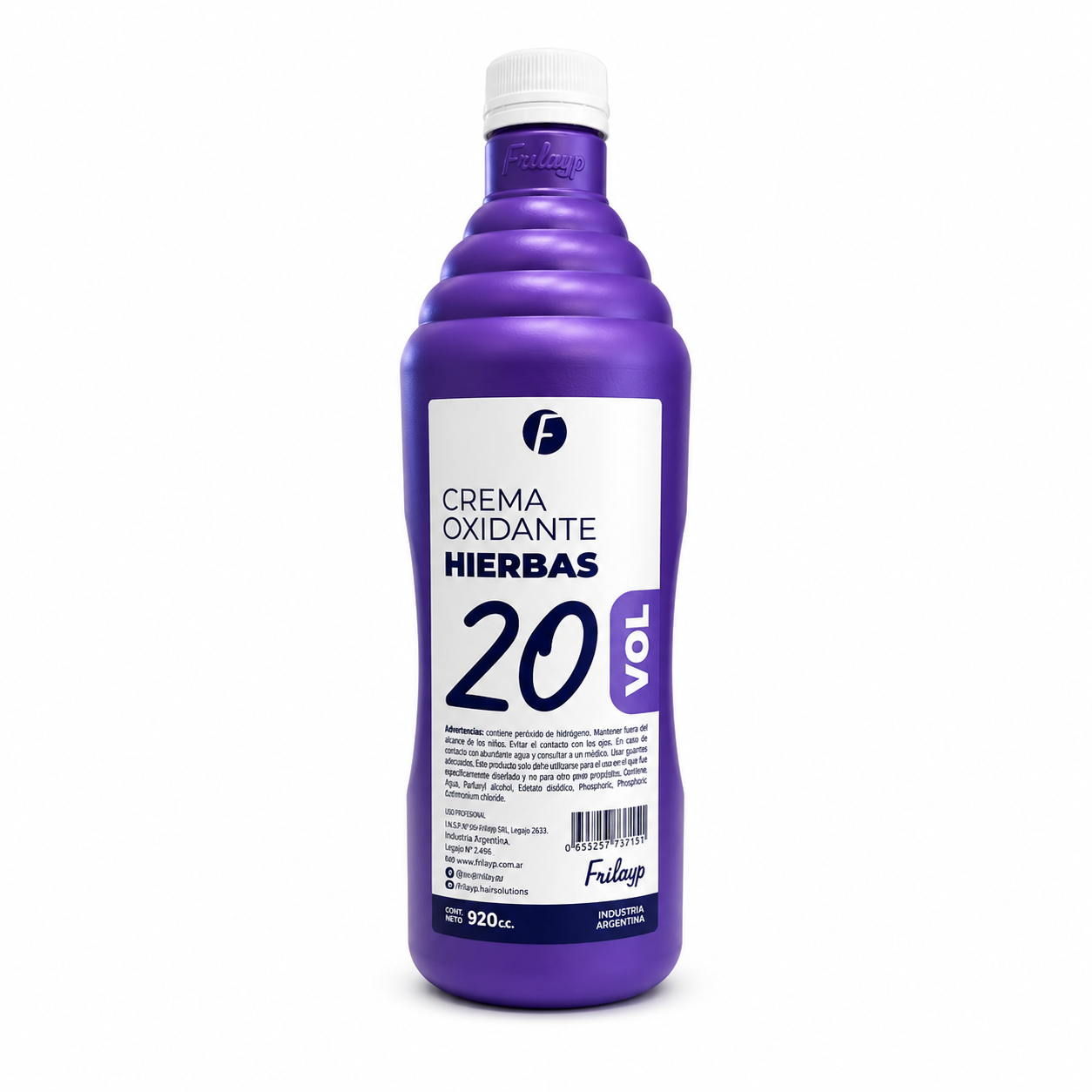 Oxidante 20 Vol x 920 Cc - Frilayp