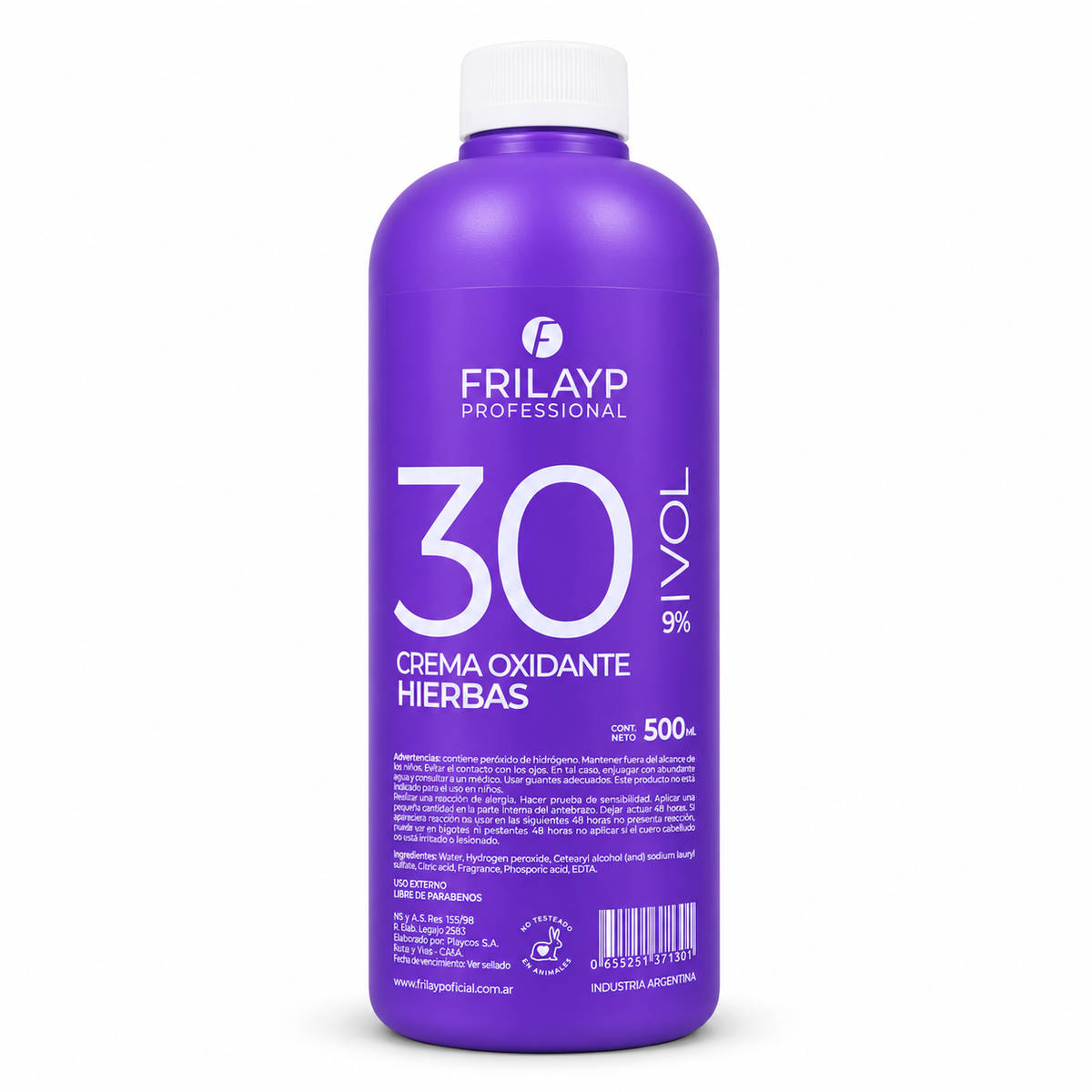 Oxidante 30 Vol x 500 Cc - Frilayp