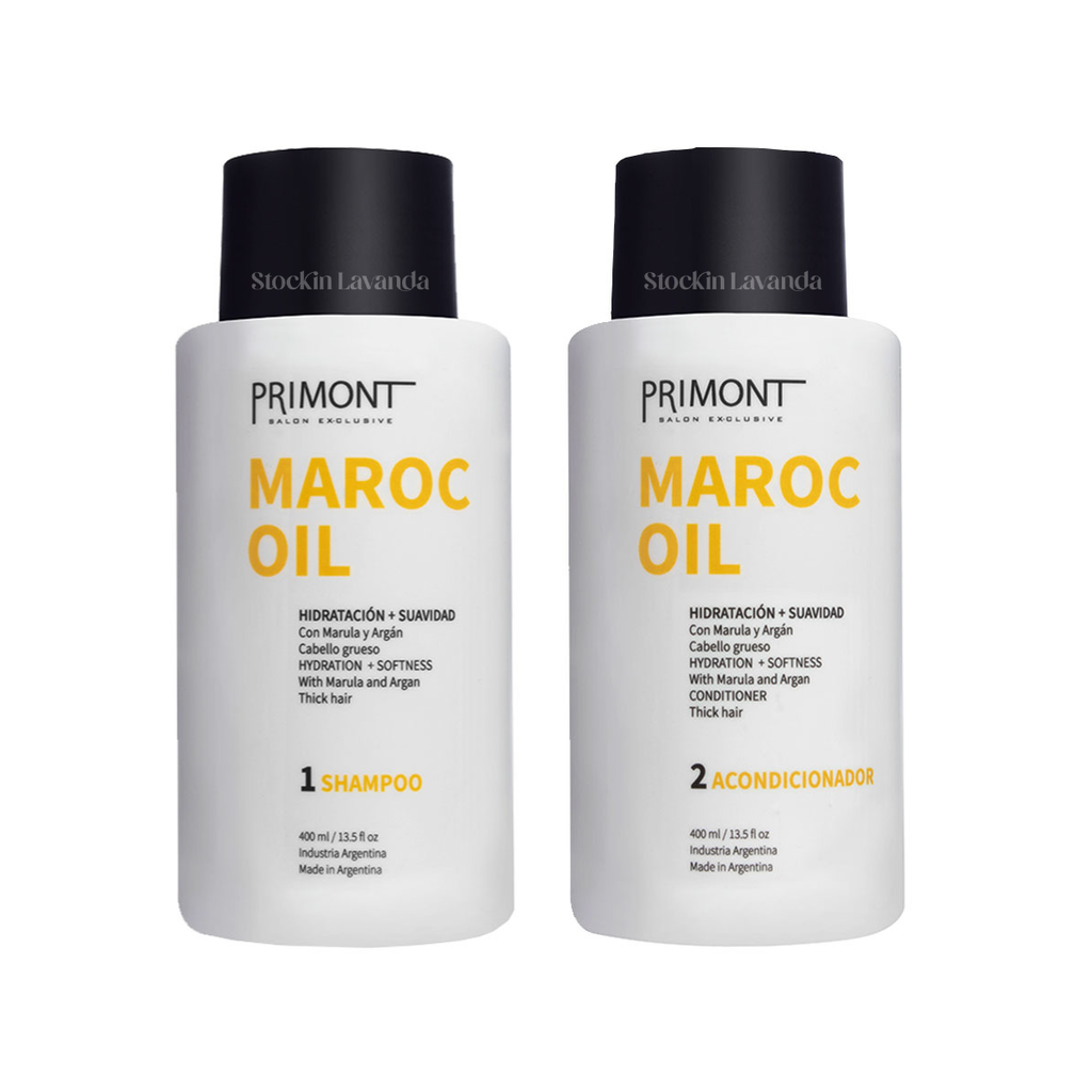 Pack Maroc Oil - Shampoo + Acondicionador x 400ml - Primont