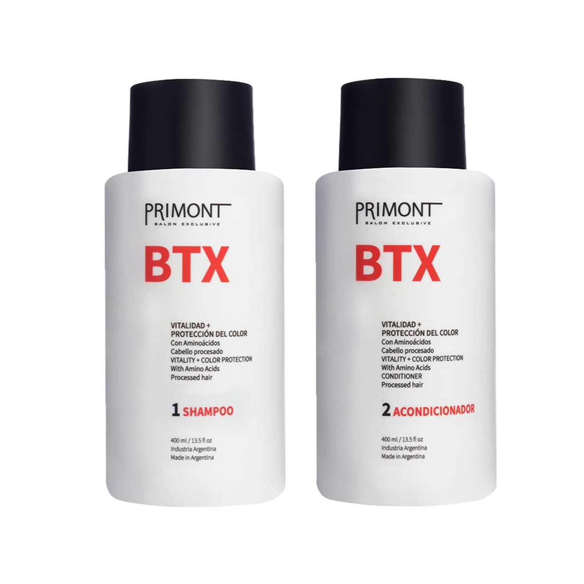 Shampoo BTX x400ml + Acondicionador BTX x400ml - Primont