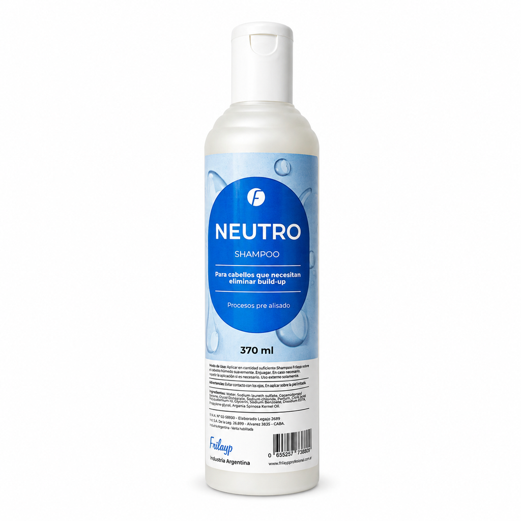 Kit cuidado capilar - Shampoo neutro x370ml + 3 ampollas + Serum Argan y Coco x50cc - FRILAYP