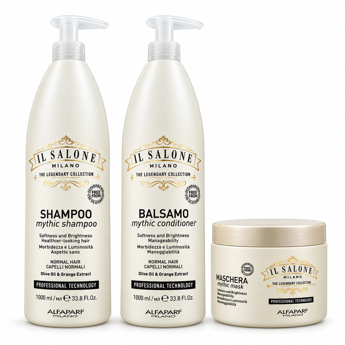 Il Salone Milano Mythic – Shampoo + Bálsamo + Máscara