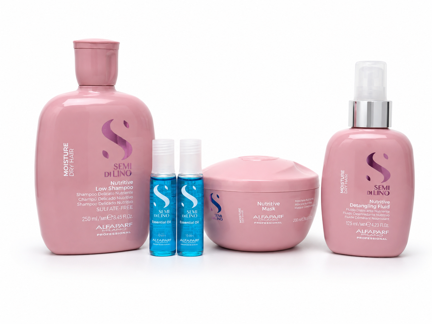 Kit Semi di Lino Moisture – Hidratación para Cabellos Secos - Alfaparf