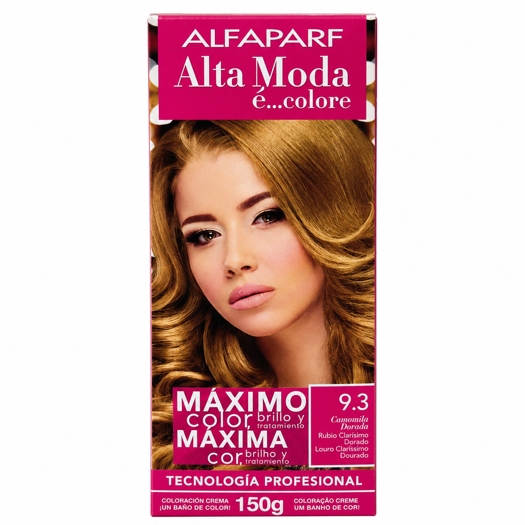Kit Tintura Permanente - Tintura+ Revelador + Guantes - Alta Moda - Alfaparf