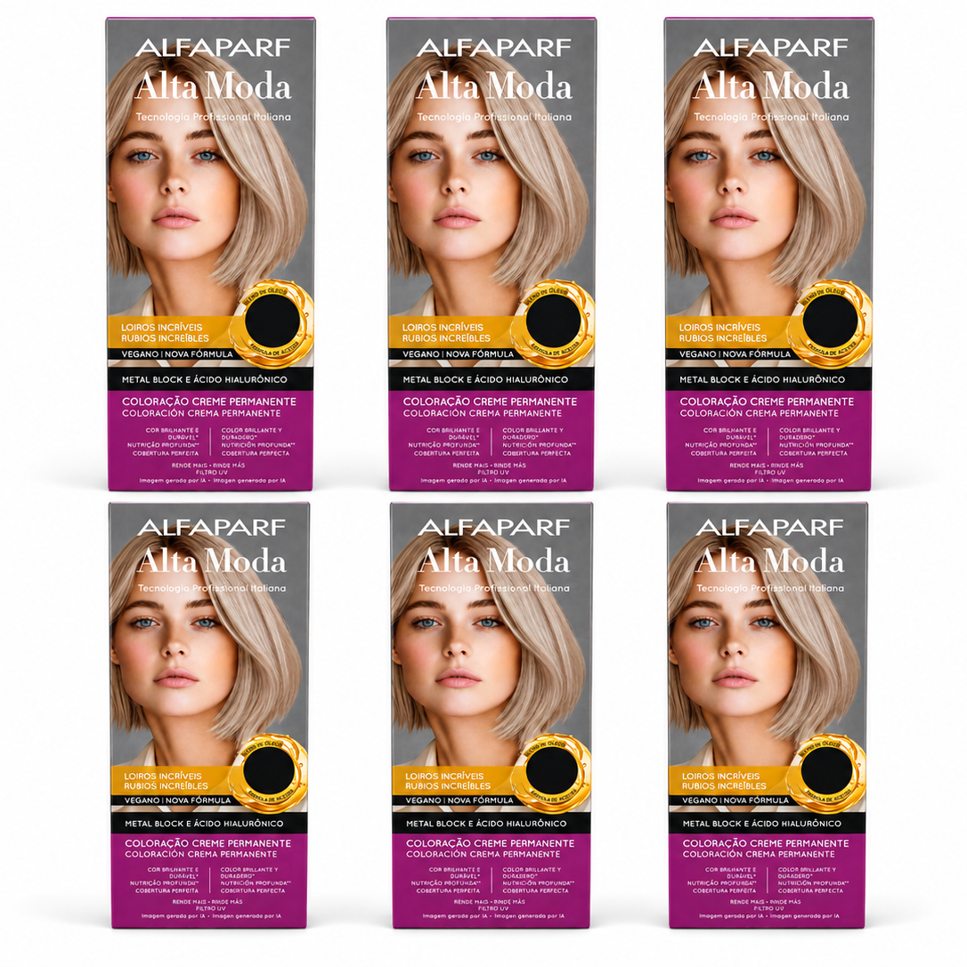 Kit Tintura Permanente X6 - Alta Moda
